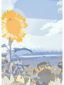 粉色向日葵