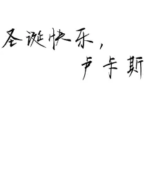 圣诞快乐，卢卡斯