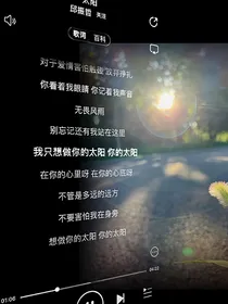 你就是我的太阳……