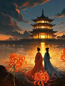 彼岸花灯影