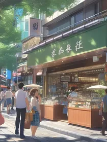 街边有个小铺