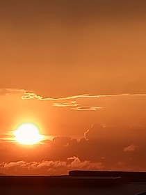 太阳落山的时候