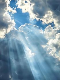 乌云里的一束光