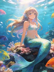 咸鱼她，变成人鱼啦！