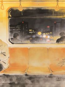 末班地铁的暖光