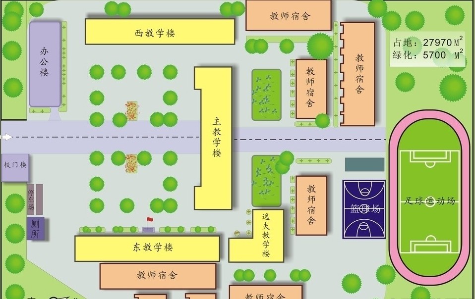 西安海棠职业学院地图图片