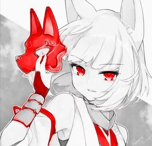 出单黑色系红眼霸气女头