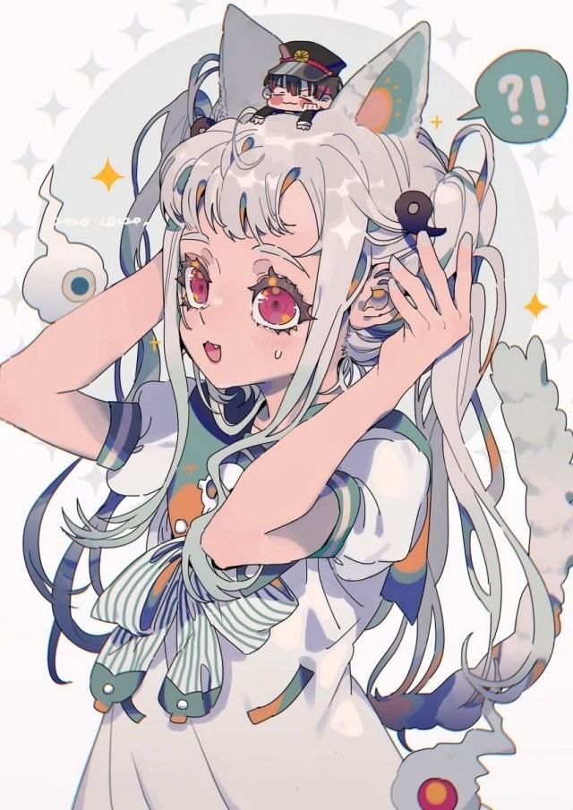 白发紫眸动漫女