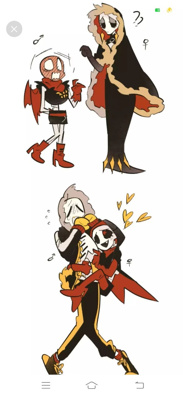 传说之下之cp和发图