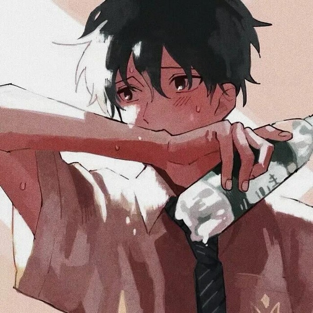 棕发黑瞳动漫男-缡心头像库(佩琪头像库分店)-话本小说网