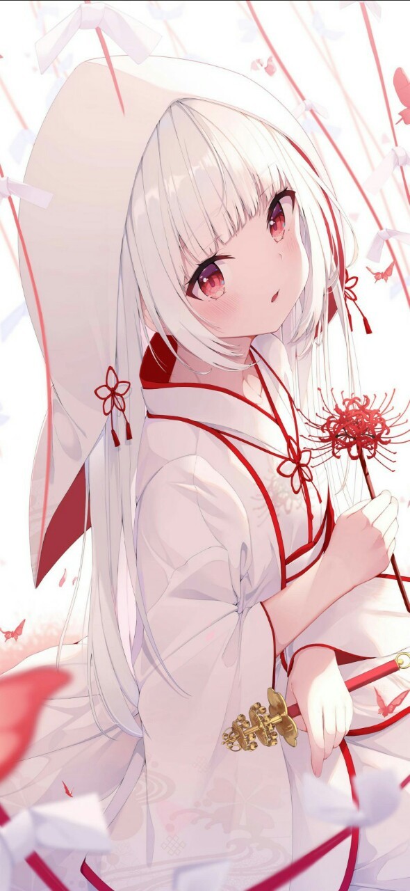 红瞳动漫壁纸女