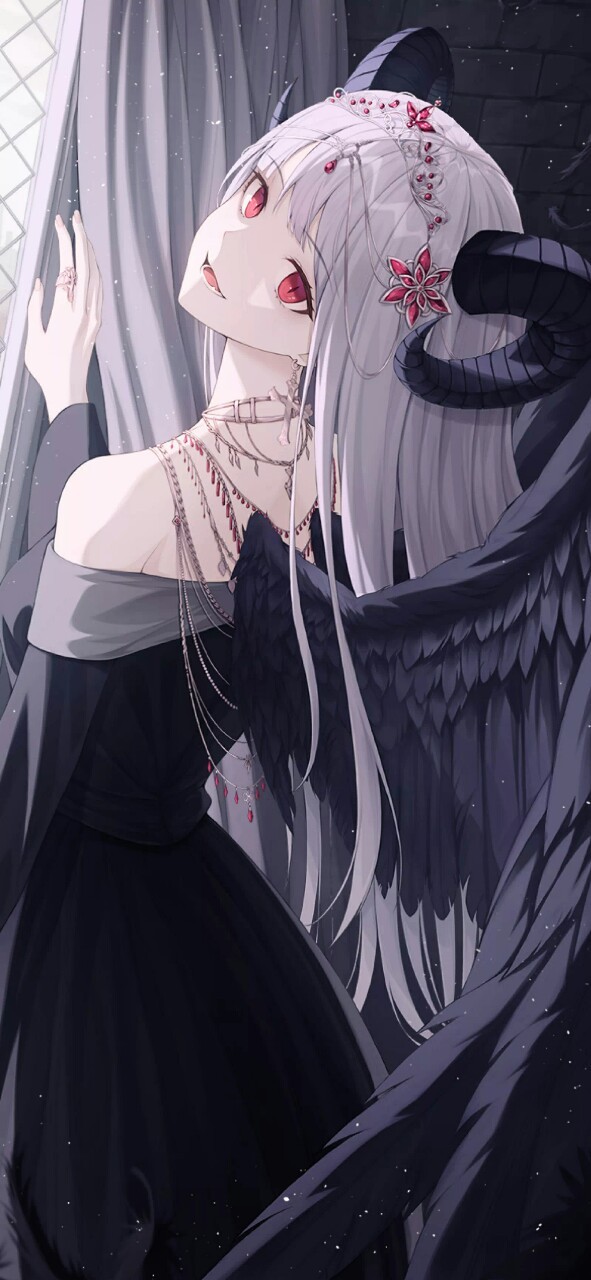 红瞳动漫壁纸女