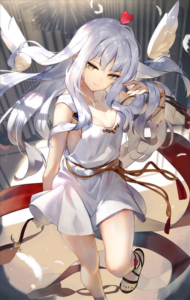 银发黄瞳动漫人物壁纸女