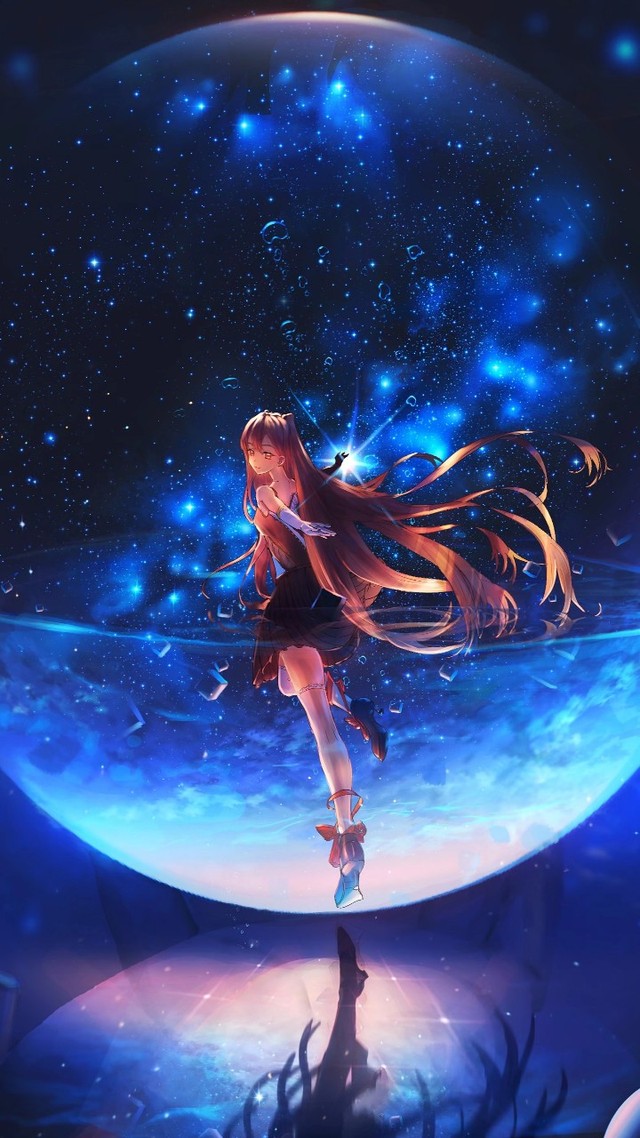 出单:星空动漫少女壁纸