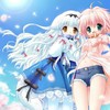 夏依然（左边）