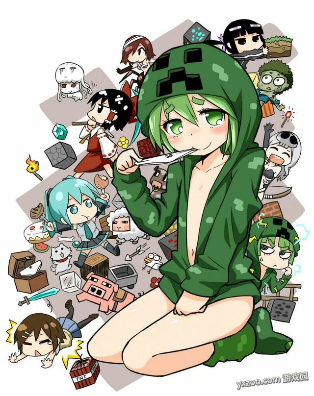 我的世界精美怪物娘化图片