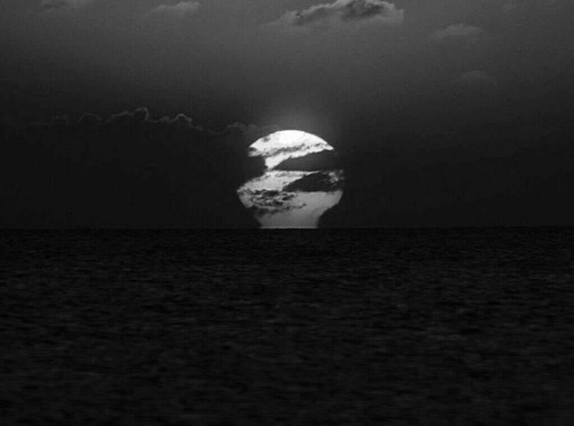 黑白系微丧壁纸背景图