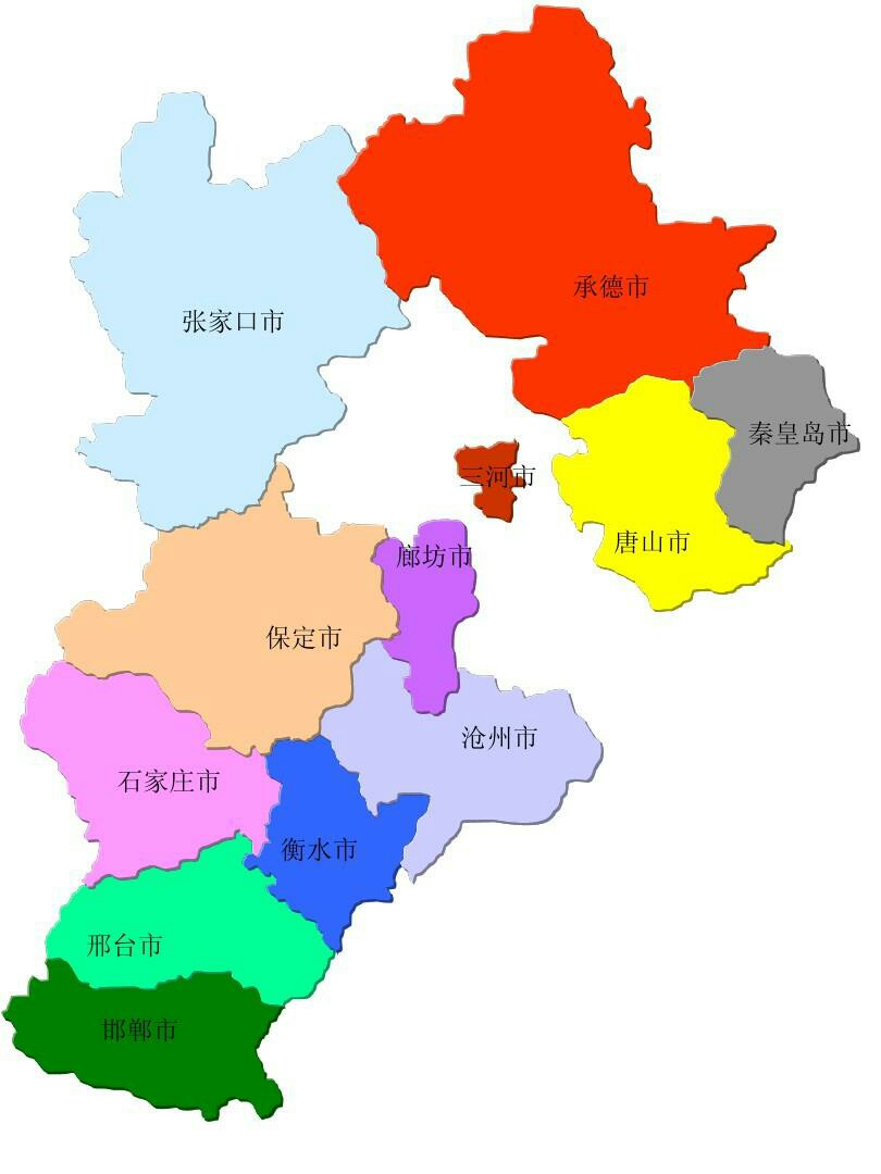 华北地区地图详细图片