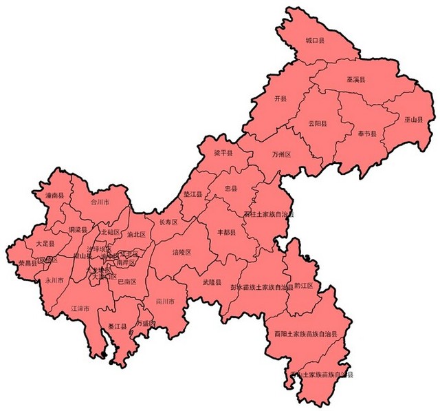 西南地区——重庆市-中国各省地图-话本小说网