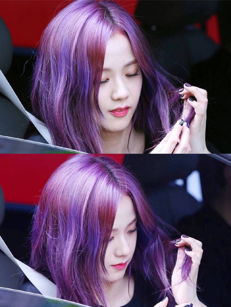 金智秀紫发图片