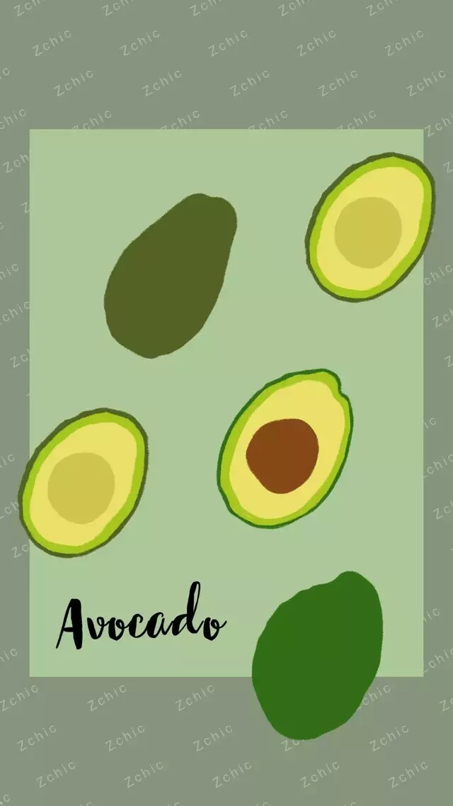 牛油果系绿色壁纸
