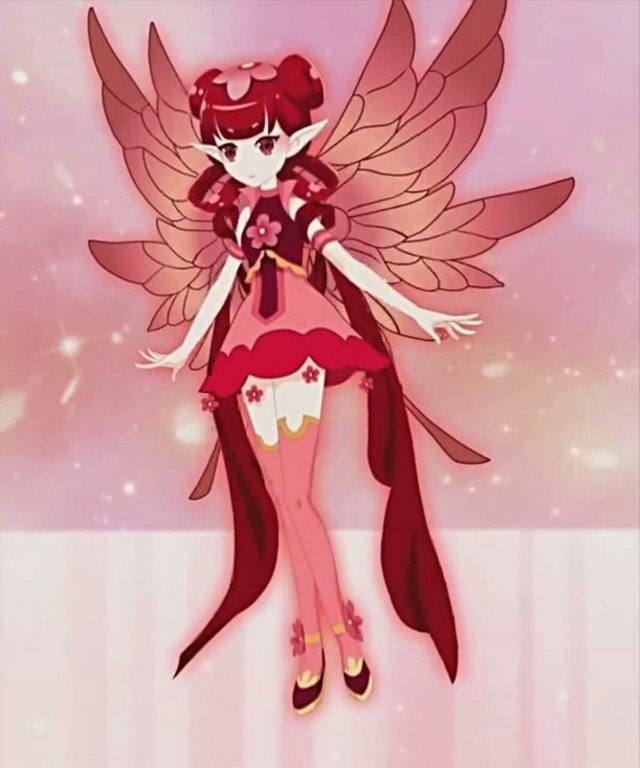 桃花精灵王山茶花精灵王黑化两位花仙魔法使者黑化