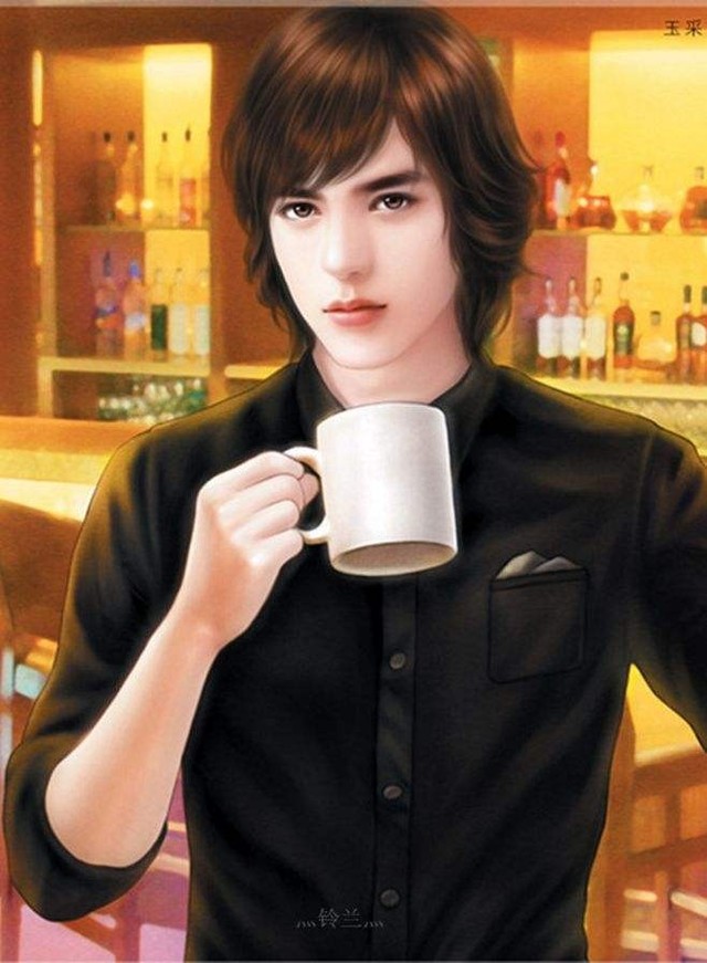 手绘美男图片