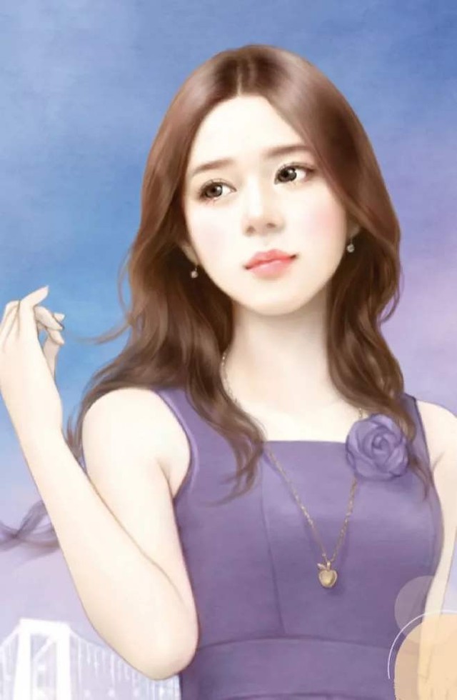 手绘美女图片