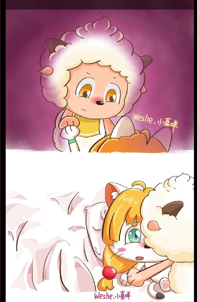 有点少儿不宜 (图片源——微博"小喜咩") 皓月 懒羊羊 奇猫国国王看