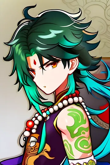 【原神魈】看似不高兴的他，究竟是为谁回眸