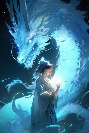 灵虚巨龙与少女