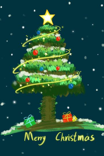 又到画圣诞树的季节喽