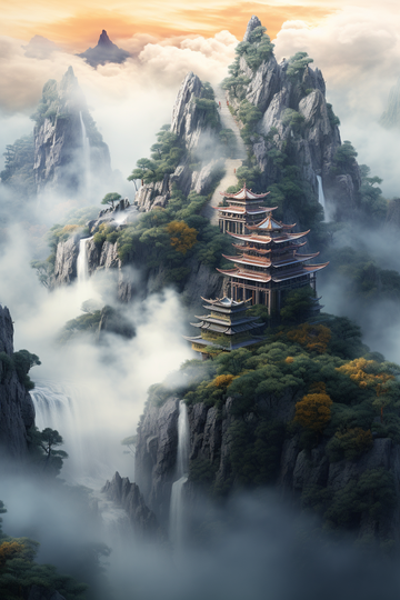 那年我出山,忘山下望去,一览众山下