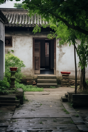 枯藤老树昏鸦，小桥流水人家，古道西风瘦马