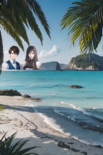 海边和浪漫的夜晚