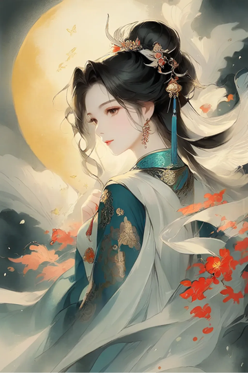 【AI绘画】月是故乡明