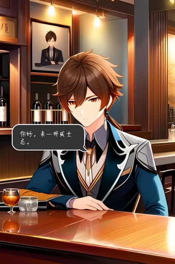 《胡桃在酒吧打工被钟离发现》