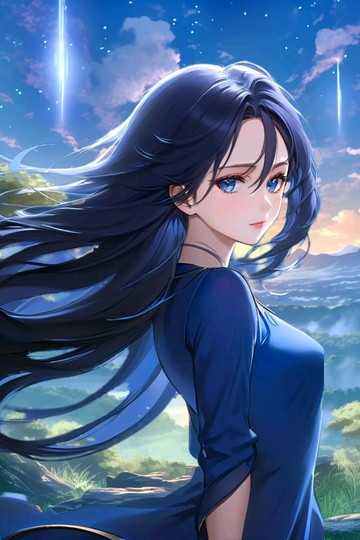 蓝色系 漫画头像/背景 需要点赞自取 