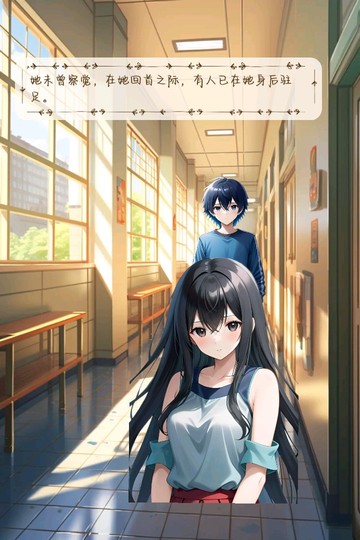 她未曾察觉，在她回首之际已有人在身后驻足