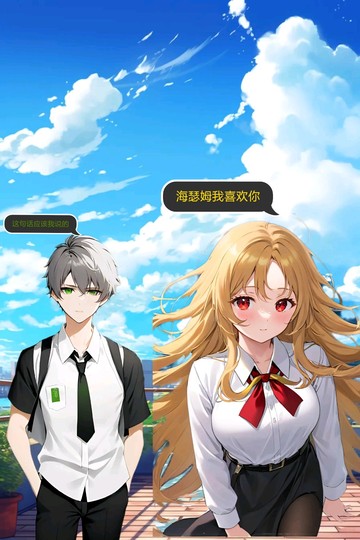 表白（金发的是卡维，灰发的是艾尔海森）