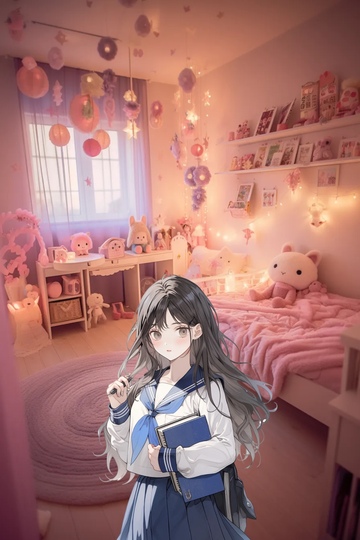 可爱高中生壁纸￼