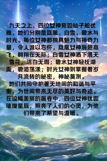 九天四神女