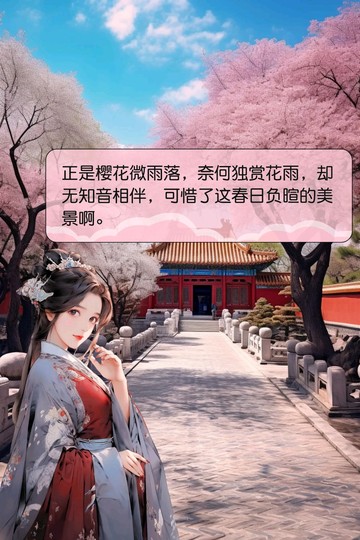 樱花微雨燕双飞